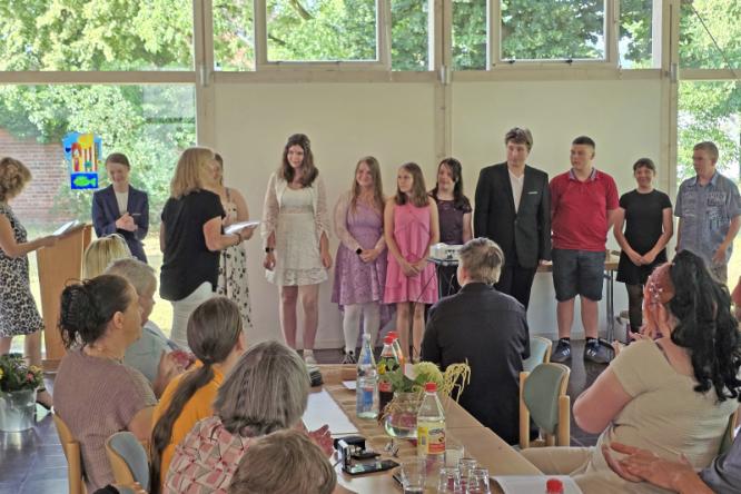Zeugnis&uuml;bergabe Klasse 9