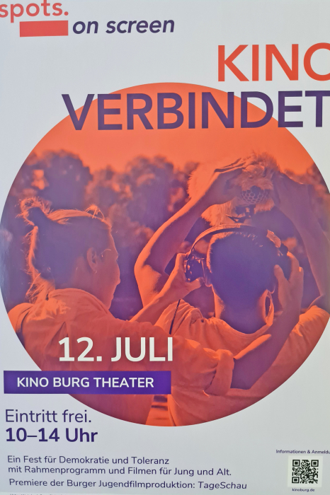 Filmprojekt "Spots. on screen - Kino verbindet"