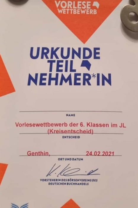 Vorlesewettbrwerb Vorlesewettbrwerb
